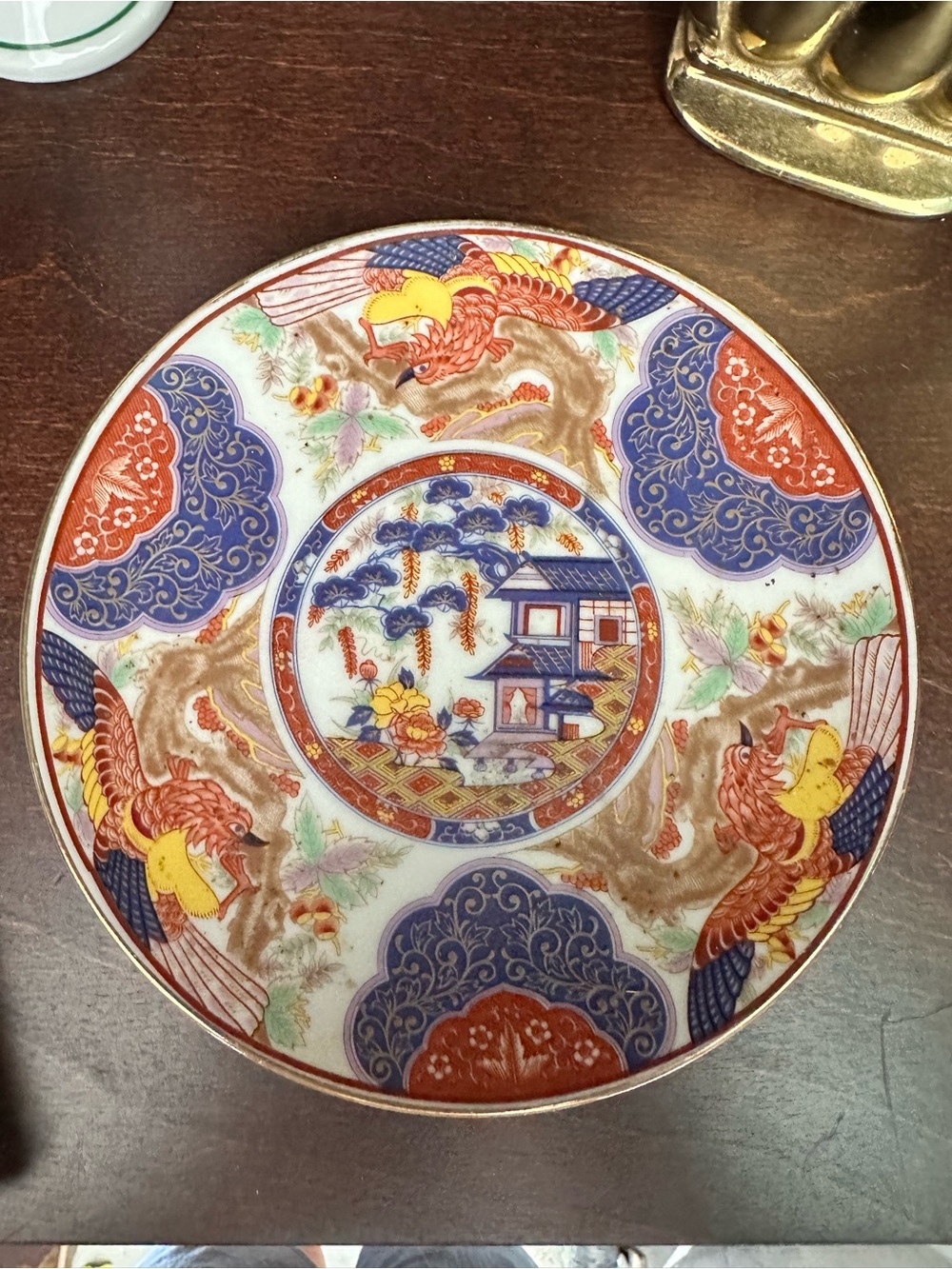 Decorative Imari-Style Porcelain Plate